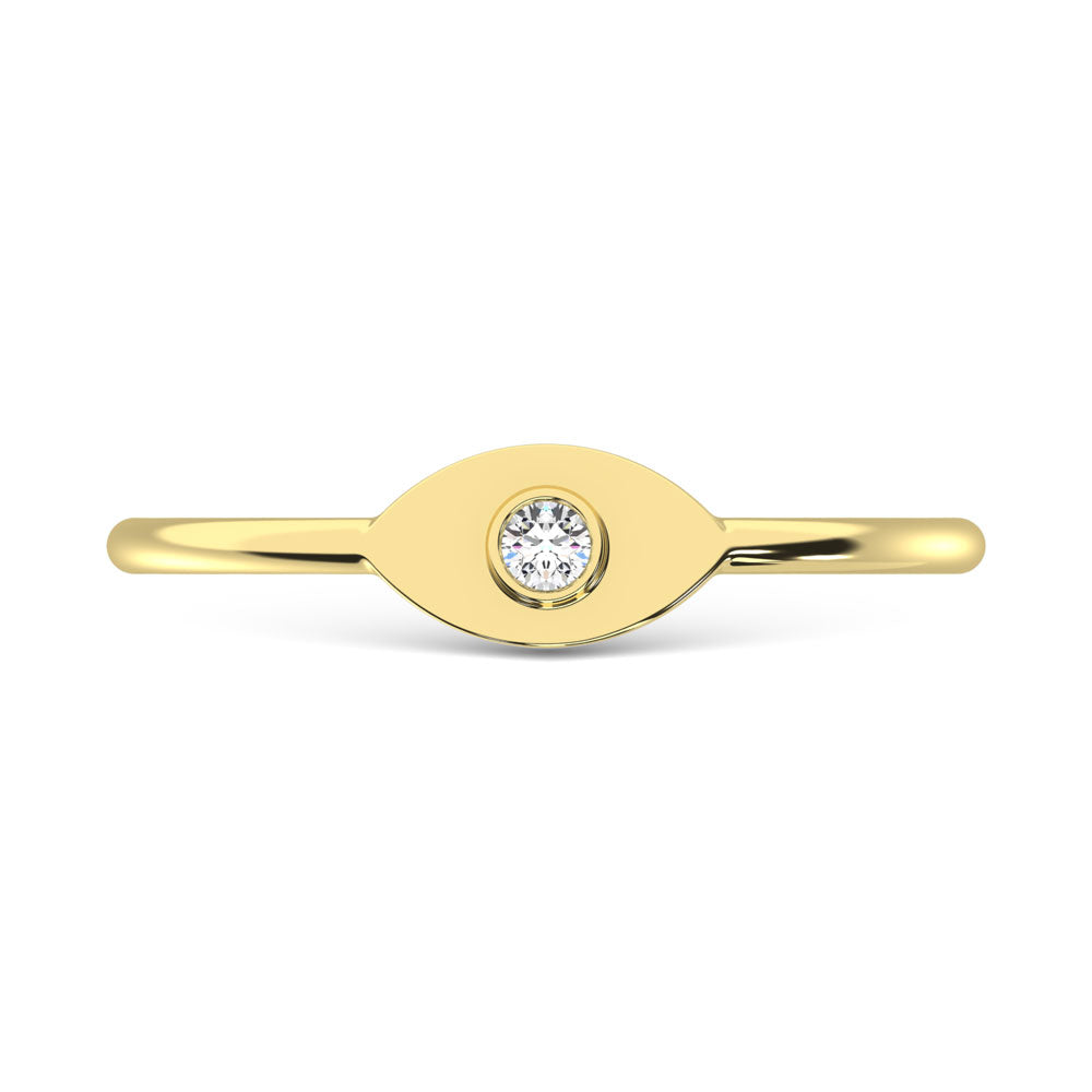 14K Yellow Gold  Diamond 1/50 Ct.Tw. Fashion Ring