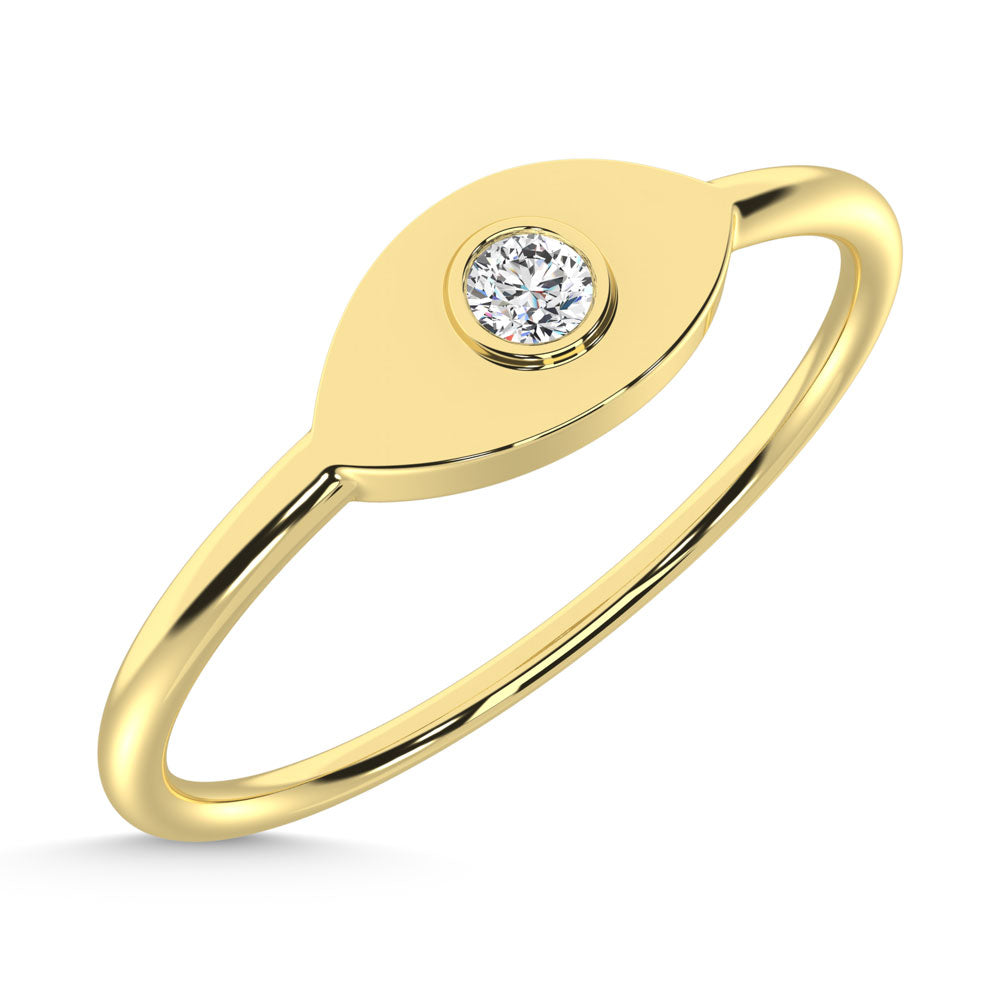 14K Yellow Gold  Diamond 1/50 Ct.Tw. Fashion Ring