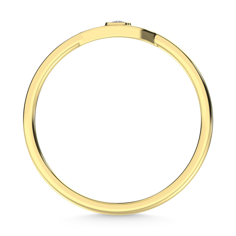 14K Yellow Gold  Diamond 1/50 Ct.Tw. Fashion Ring