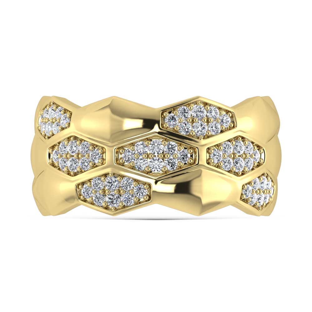 14K Yellow Gold  Diamond 1/3 Ct.Tw. Fashion Band
