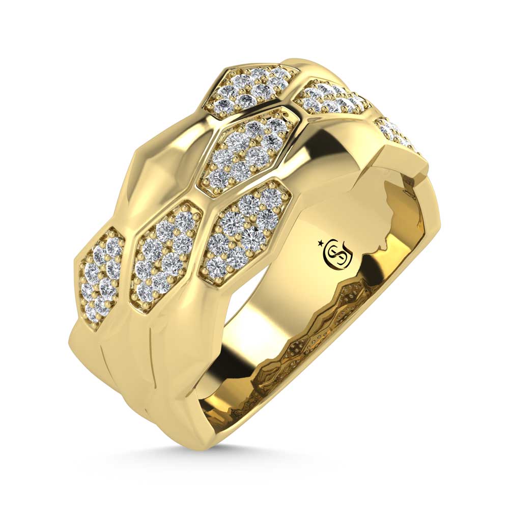 14K Yellow Gold  Diamond 1/3 Ct.Tw. Fashion Band