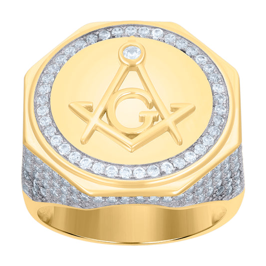 925 Sterling Silver Cz Ring S8