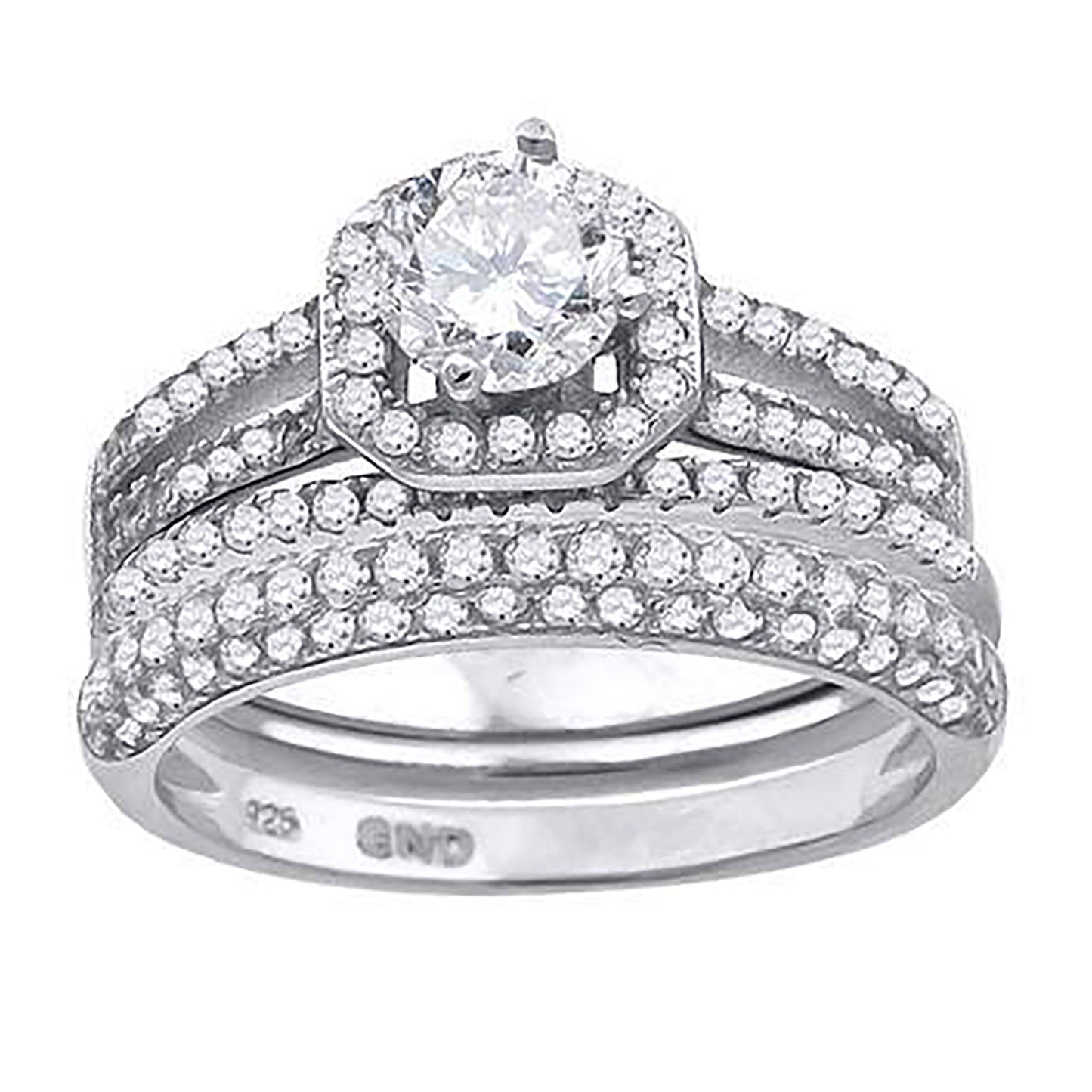 925 Trio Cz Ring-S6