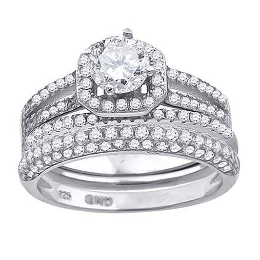 925 Trio Cz Ring-S6