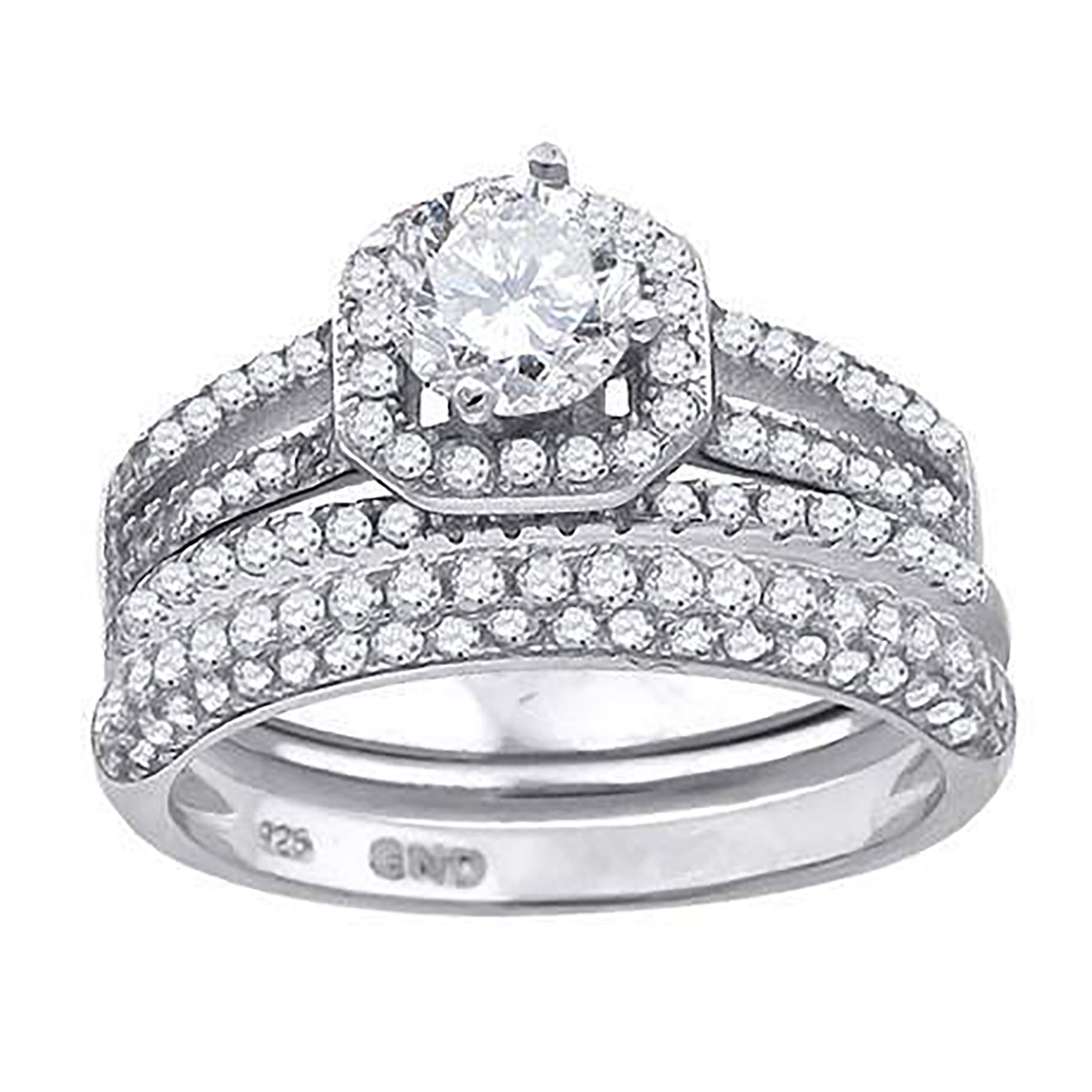 925 Trio Cz Ring-S6
