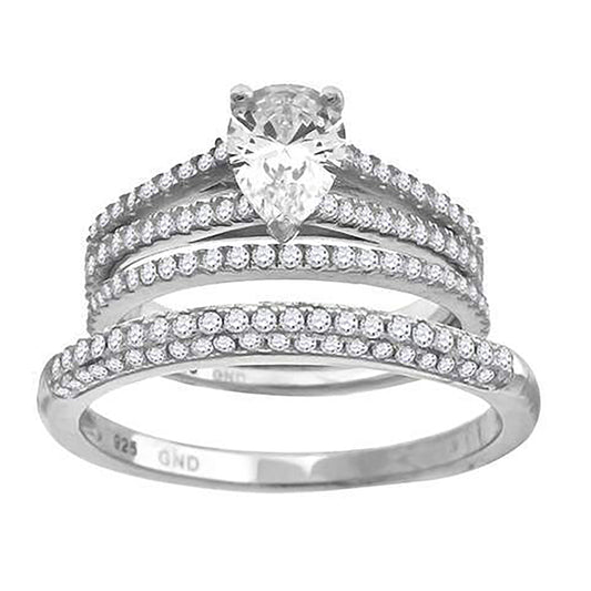 925 Trio Cz Ring-S6
