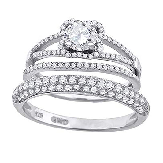 925 Trio Cz Ring-S6