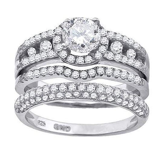 925 Trio Cz Ring-S6