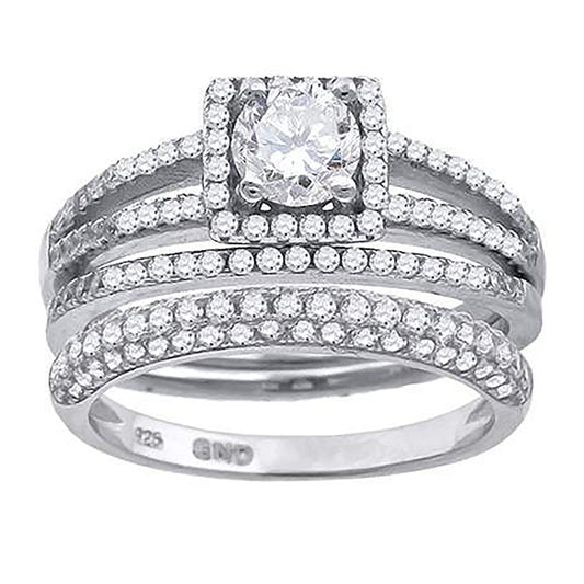 925 Trio Cz Ring-S6