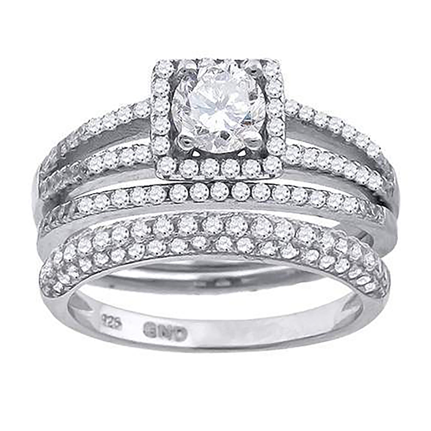 925 Trio Cz Ring-S6