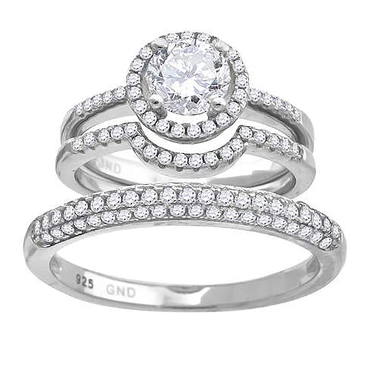 925 Trio Cz Ring-S6