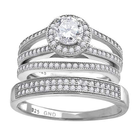 925 Trio Cz Ring-S6