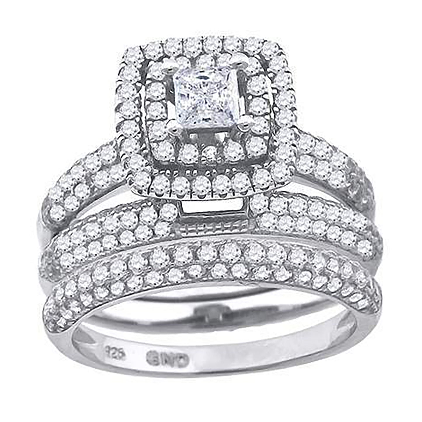 925 Trio Cz Ring-S6