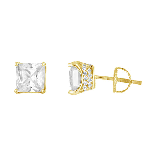 925 Sterling Silver 7mm Earring