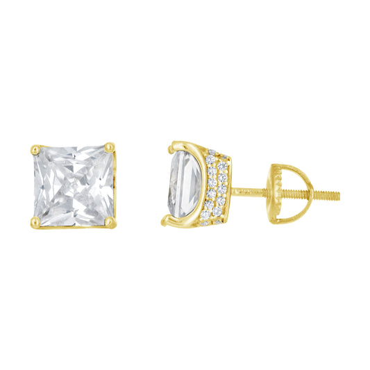 925 Sterling Silver 8mm Earring