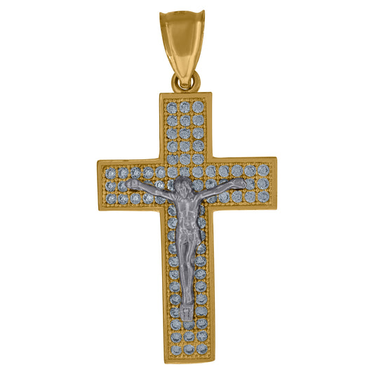 10Kt Gold Cz Pendant
