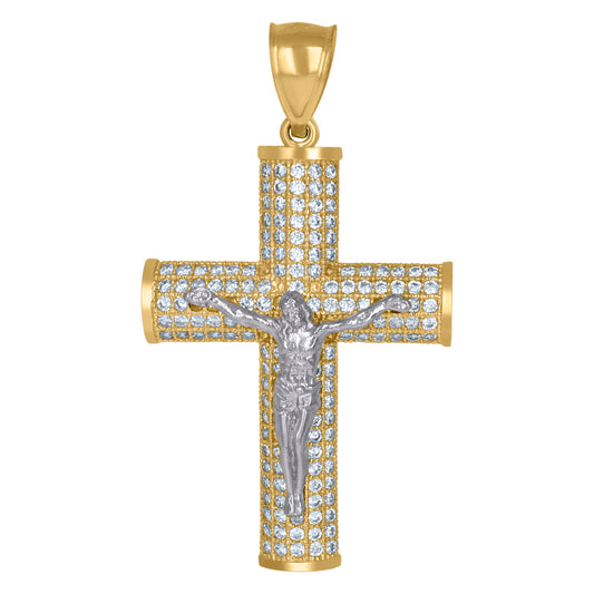 10Kt Gold Cz Pendant