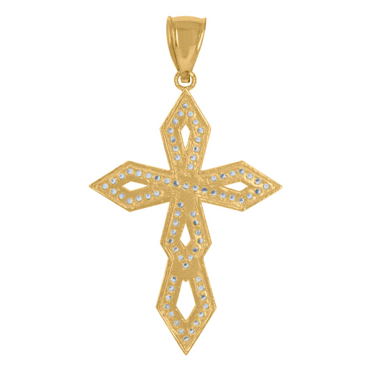 10Kt Gold Cz Pendant