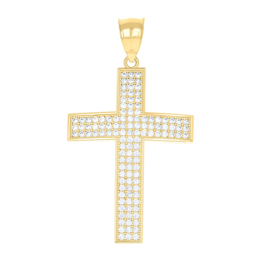 10Kt Gold Cz Pendant
