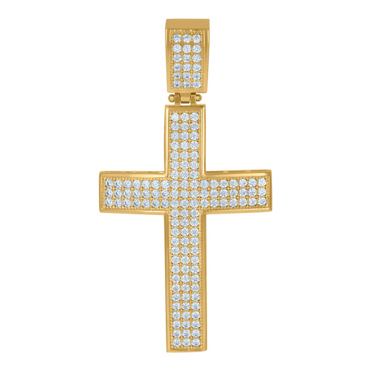 10Kt Gold Cz Pendant