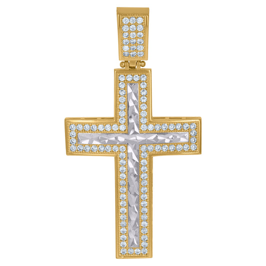 10Kt Gold Cz Pendant