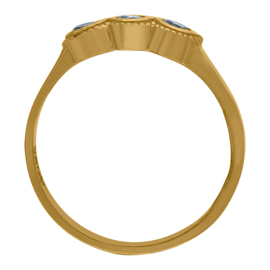 10Kt Gold Cz Baby Ring