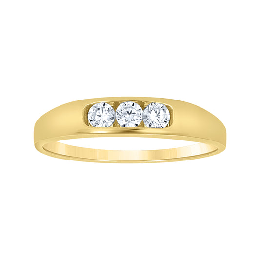 10Kt Gold Cz Baby Ring