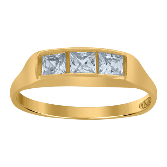 10Kt Gold Cz Baby Ring