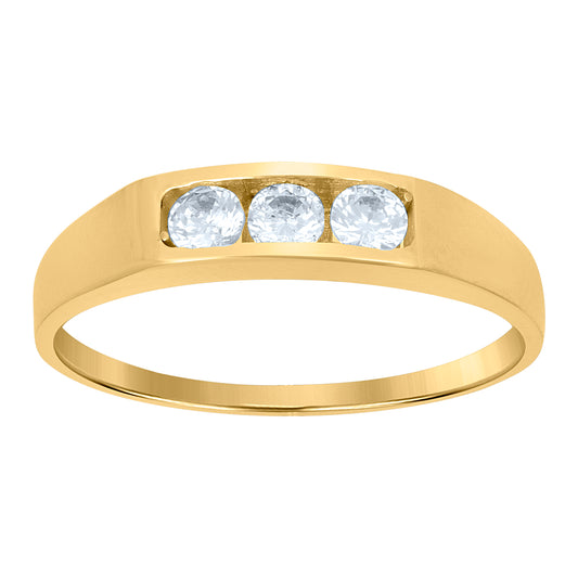10Kt Gold Cz Baby Ring