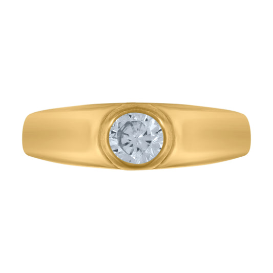 10Kt Gold Cz Baby Ring