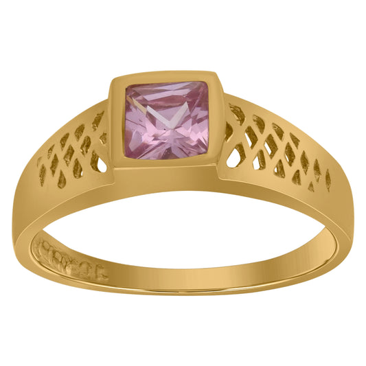 10Kt Gold Cz Baby Ring