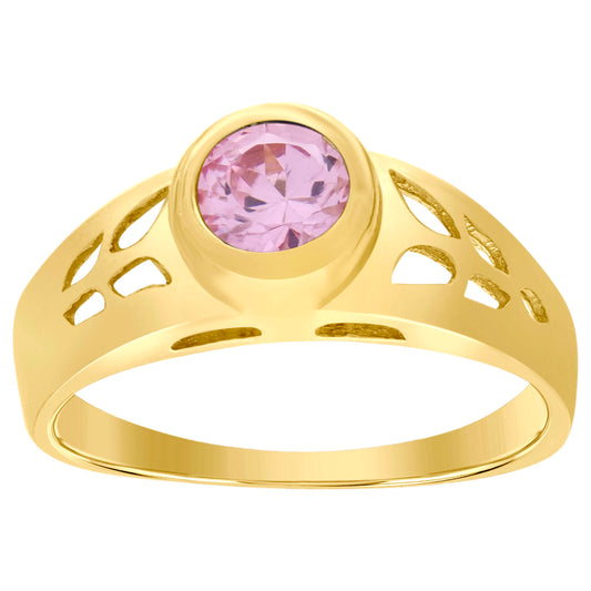 10Kt Gold Cz Baby Ring