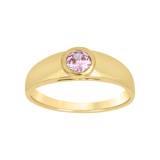 10Kt Gold Cz Baby Ring