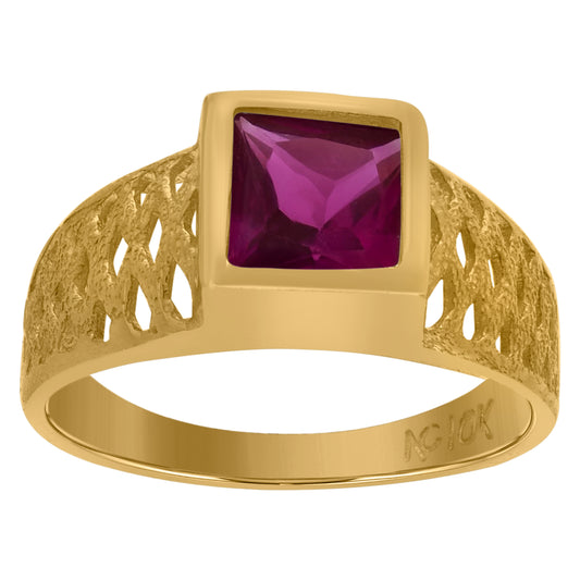 10Kt Gold Cz Baby Ring