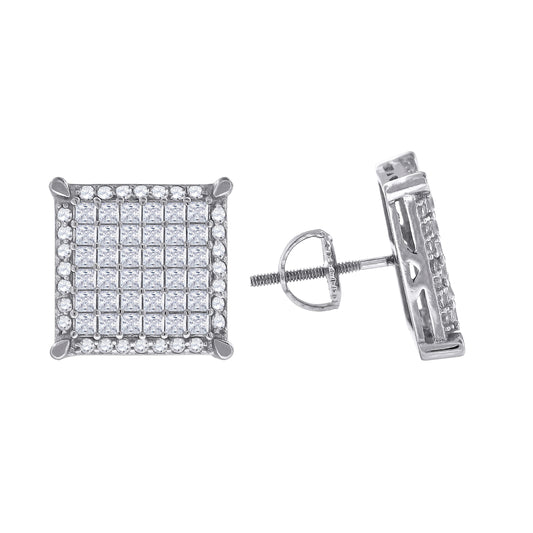 925-Cz Invisible Earring