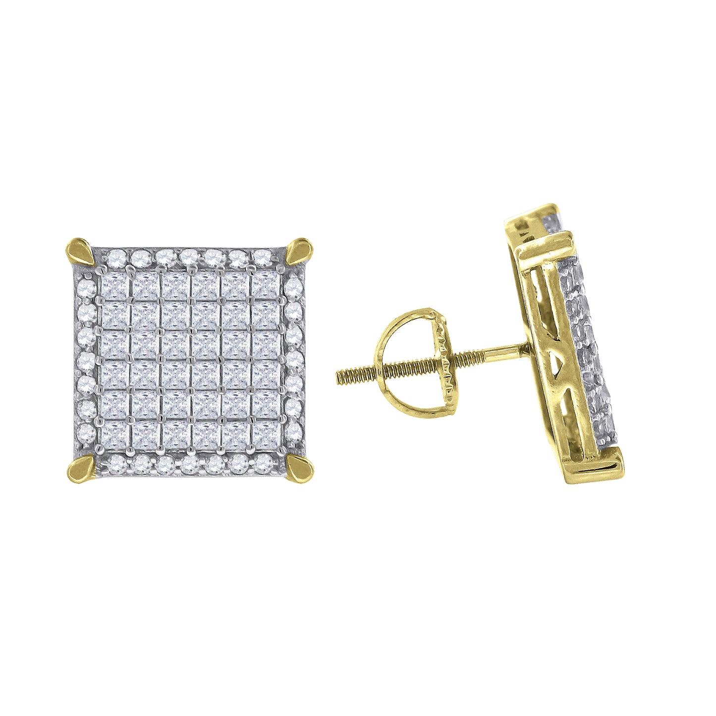 925-Cz Invisible Earring