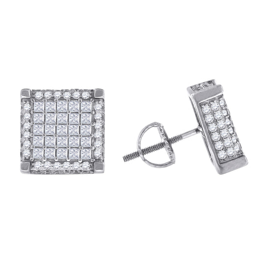 925-Cz Invisible Earring