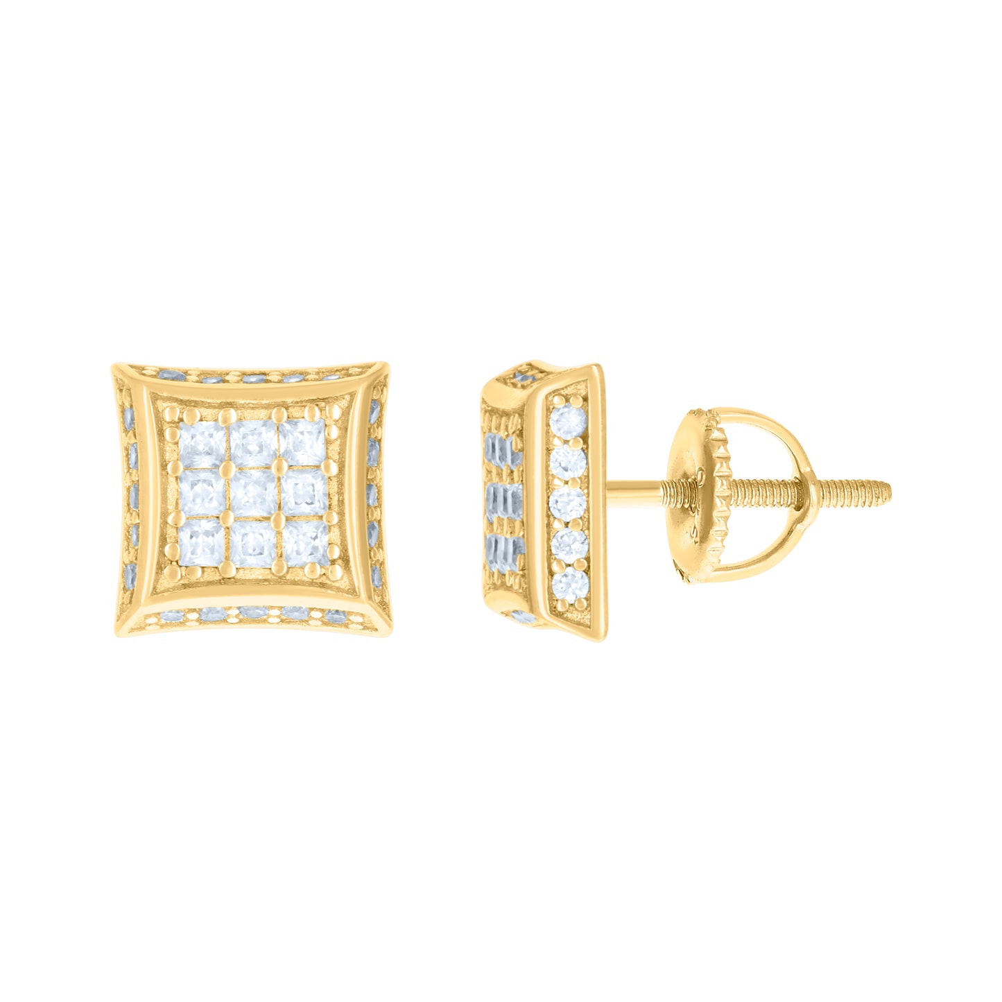 925-Cz Invisible Earring