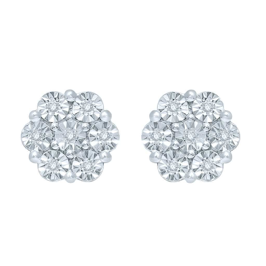 925 SS 0.13-0.14CT D-EARRING RDS FANUK