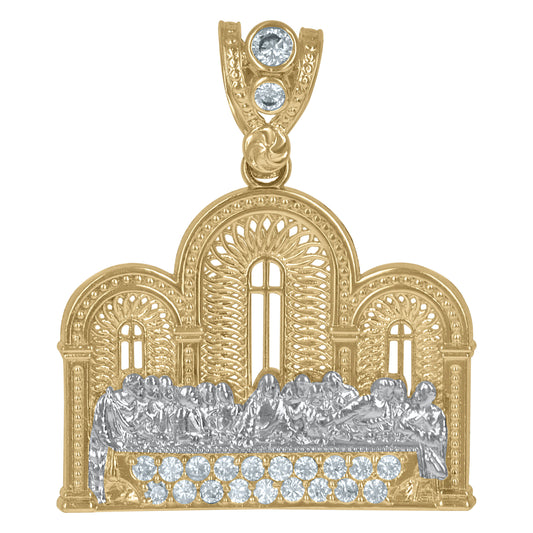 10Kt Gold Cz Pendant