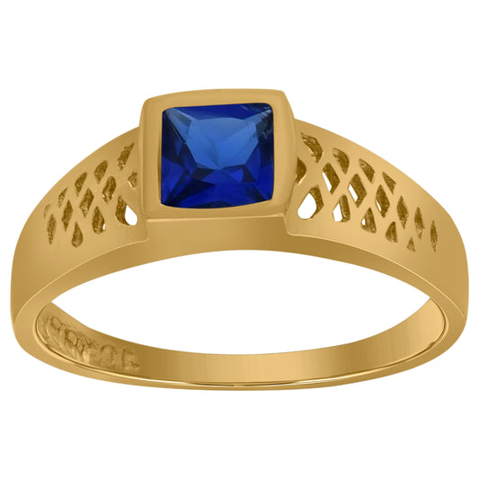 10Kt Gold Cz Baby Ring