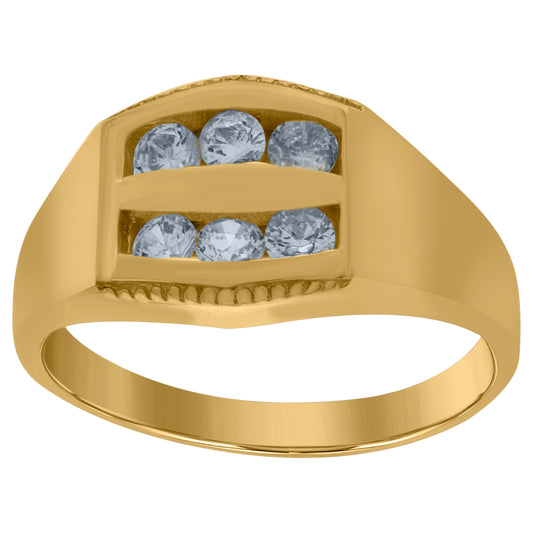 10Kt Gold Cz Baby Ring