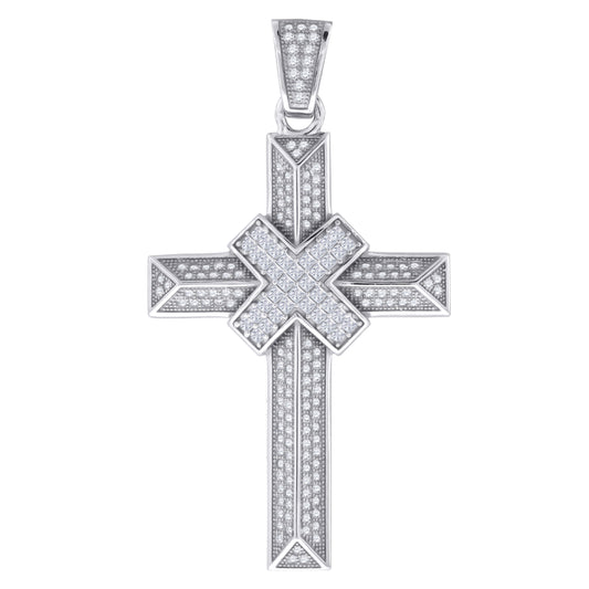 925-Cz Cross Pendant