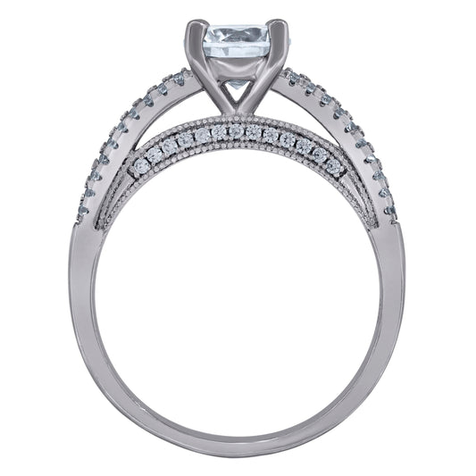 925 Sterling Silver Bridal Ring Sz6