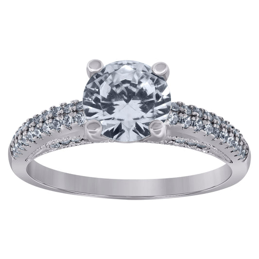 925 Sterling Silver Bridal Ring Sz6