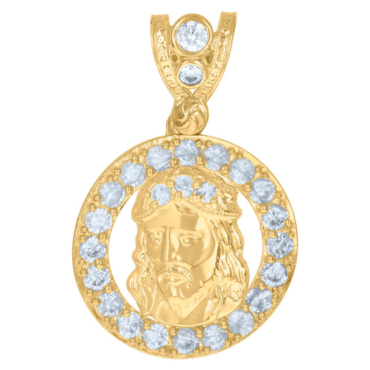 10Kt Gold Cz Pendant