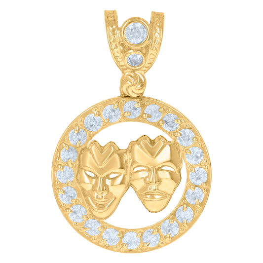 10Kt Gold Cz Pendant