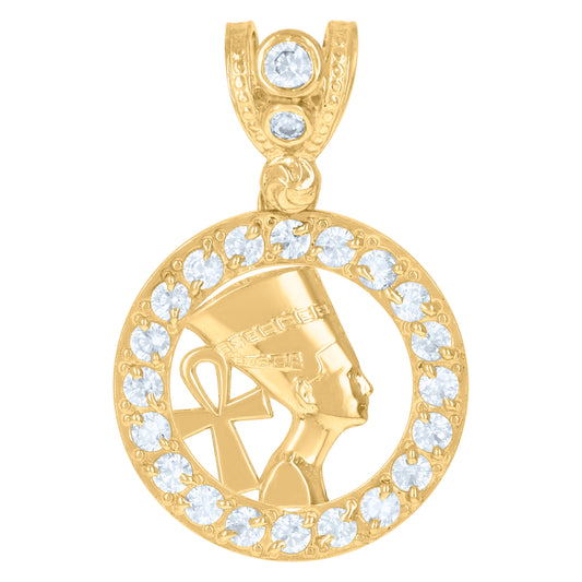 10Kt Gold Cz Pendant