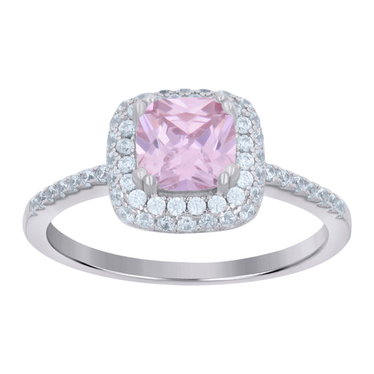 925 Sterling Silver Cz Ring S6