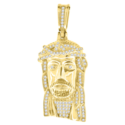 925-Cz Jesus Charm